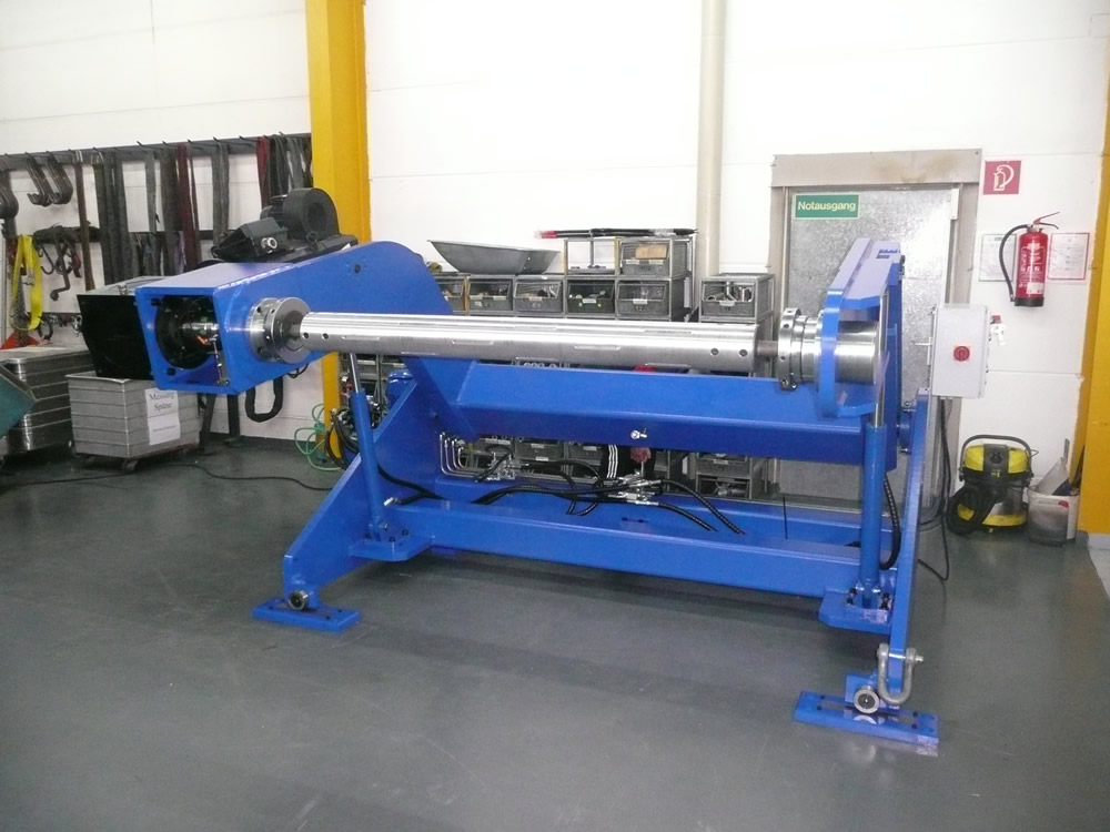 Pick-up Abwicklung mit Spannwelle (Vorderansicht)